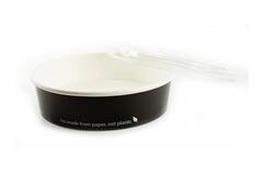 ECO SALADE/FOOD BOWL 900ml ZWART 50st